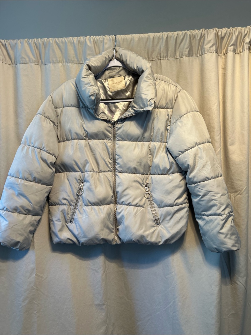 Altar'd State Light Blue Quilted Puffer Jacket